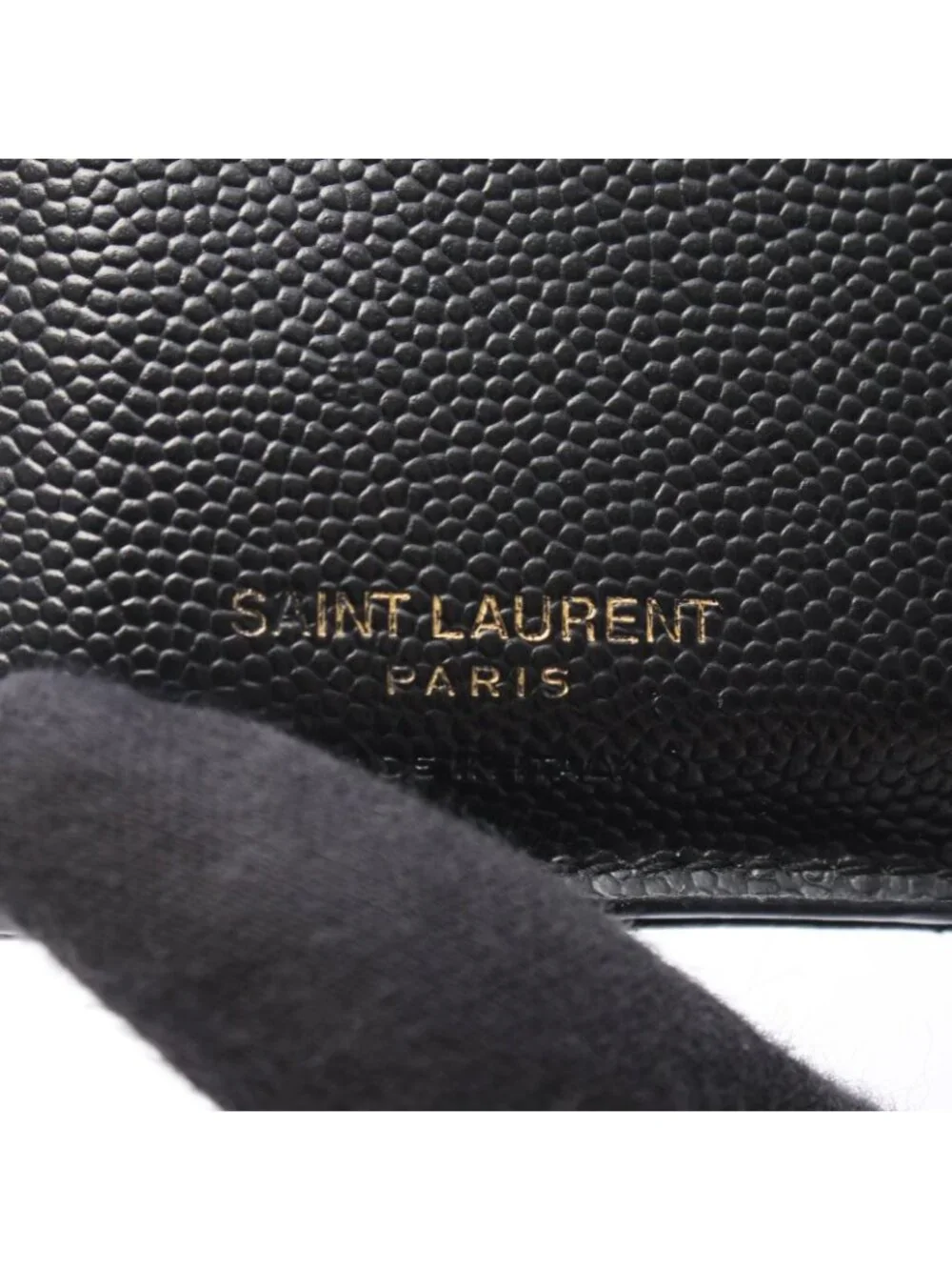 Saint Laurent Paris Bifold Wallet Monogram Black Leather